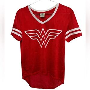 Bioworld DC Comics Red Wonder Woman Juniors XL 15 Jersey MINTY